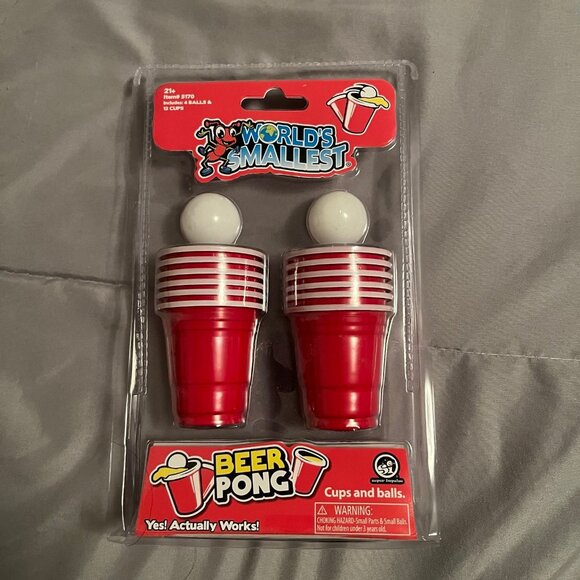 World’s Smallest Beer Pong Game - NEW - Picture 1 of 2